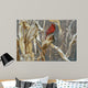 Autumn Cornfield Cardinal Wall Decal