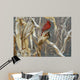 Autumn Cornfield Cardinal Wall Decal