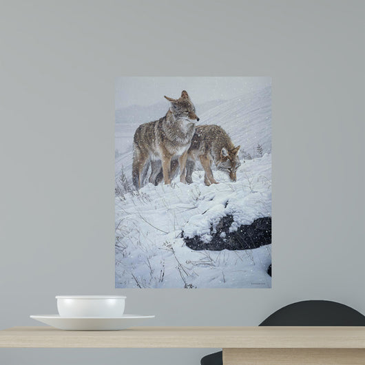 Winter Storm- Coyotes Wall Mural