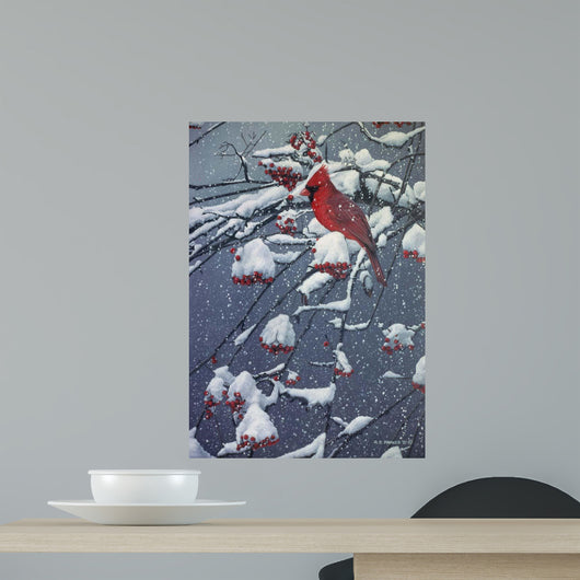 Mountain Ash Cardinal Wall Decal