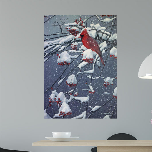 Mountain Ash Cardinal Wall Decal
