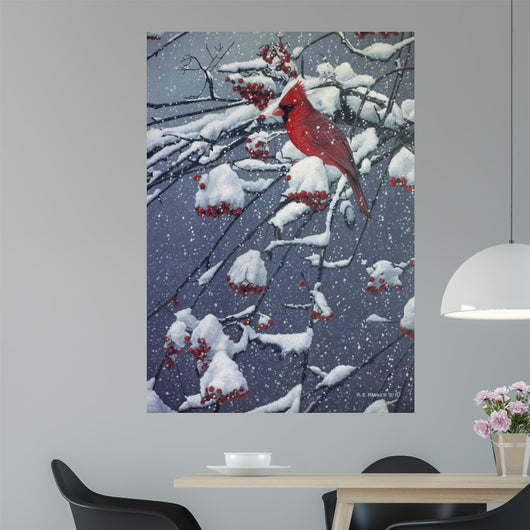 Mountain Ash Cardinal Wall Decal