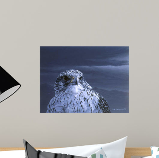 Gyr Falcon Portrait Wall Decal