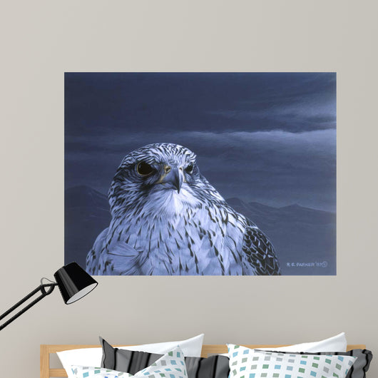 Gyr Falcon Portrait Wall Decal
