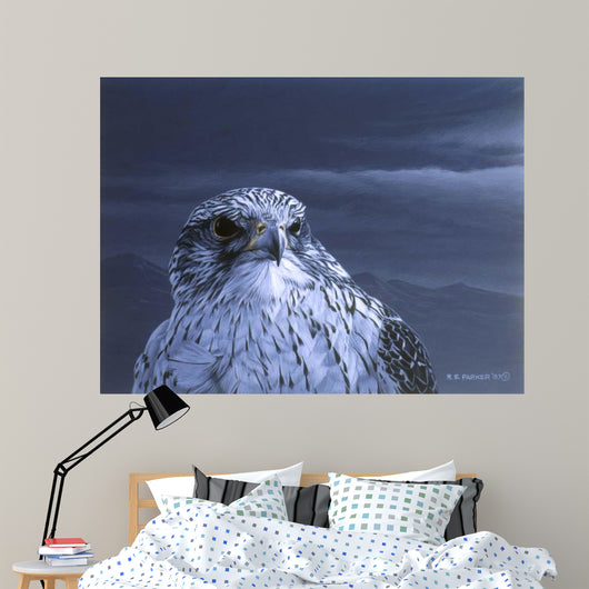 Gyr Falcon Portrait Wall Decal