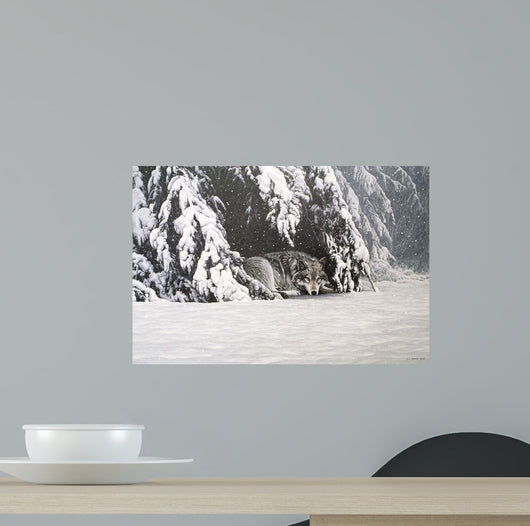 Waiting out Storm Wall Decal
