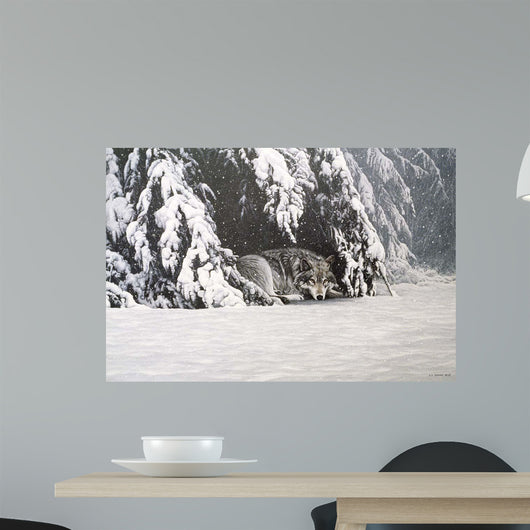 Waiting out Storm Wall Decal