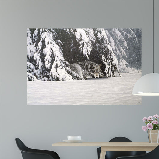 Waiting out Storm Wall Decal