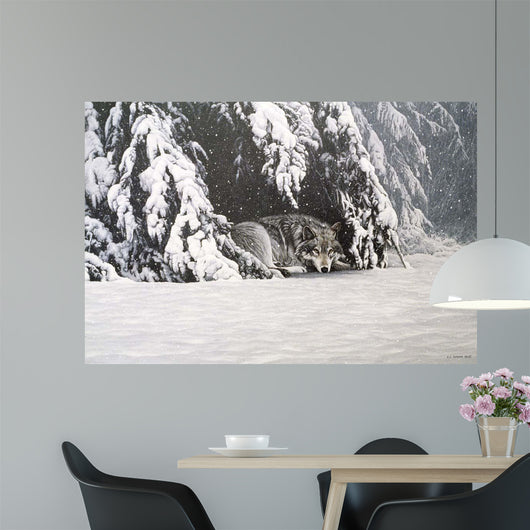Waiting out Storm Wall Decal