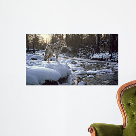 Winter Creek Coyote Wall Decal