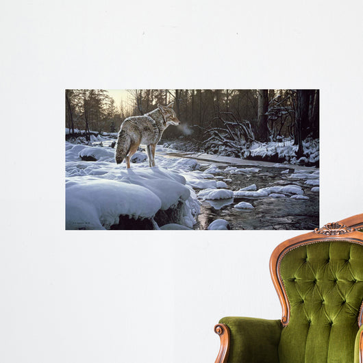 Winter Creek Coyote Wall Decal