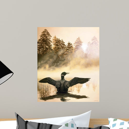 Misty Dawn Loon Wall Decal