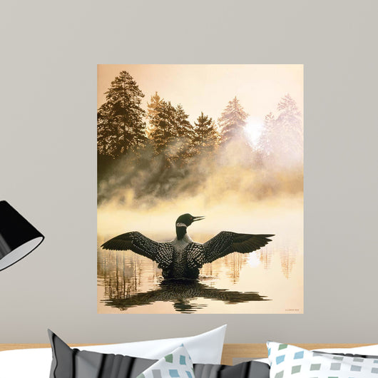 Misty Dawn Loon Wall Decal