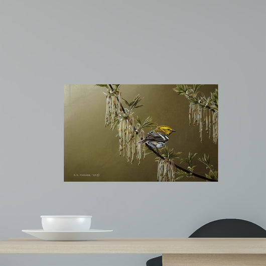 Black Throated Green Warbler Wall Decal