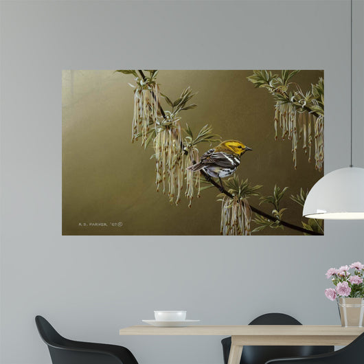 Black Throated Green Warbler Wall Decal