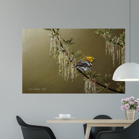 Black Throated Green Warbler Wall Decal