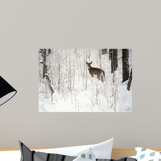 Deep Snow- Whitetail Wall Decal