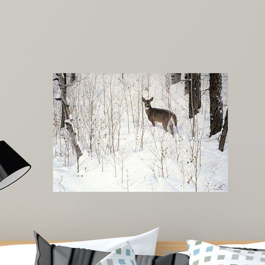 Deep Snow- Whitetail Wall Decal