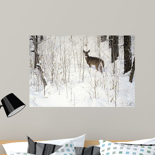 Deep Snow- Whitetail Wall Decal