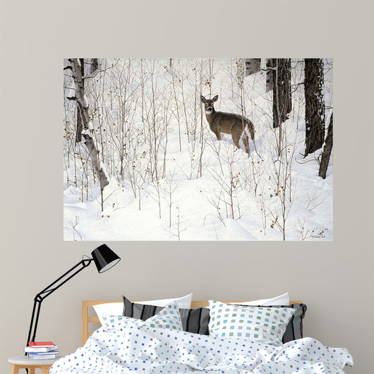 Deep Snow- Whitetail Wall Decal