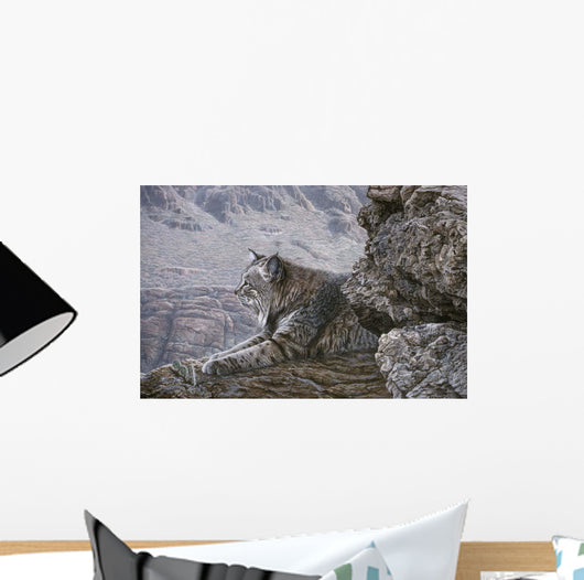 Resting Bobcat Wall Decal