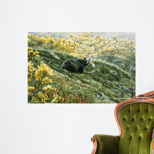 Grizzly Blueberries Wall Decal