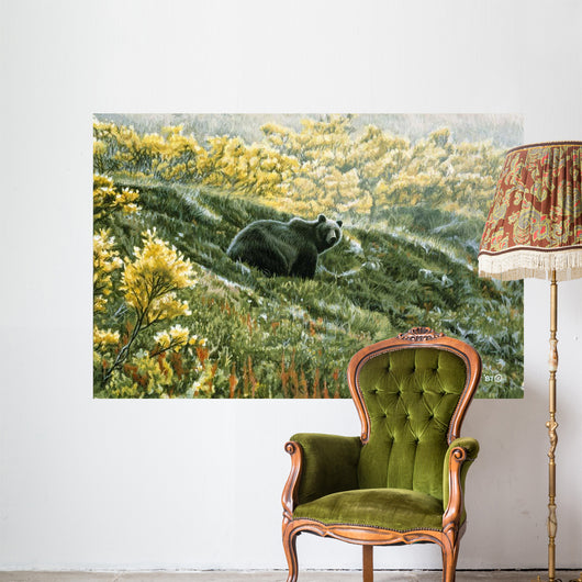 Grizzly Blueberries Wall Decal