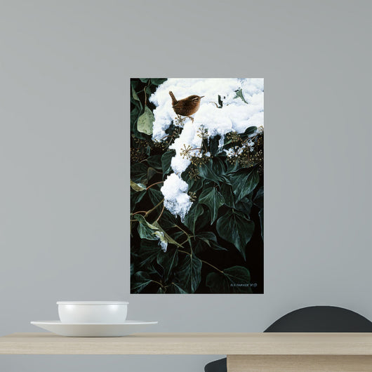 Winter Wren Ivy Wall Decal