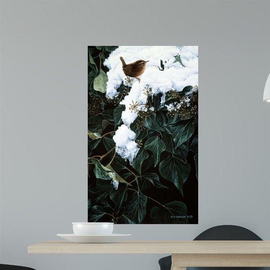 Winter Wren Ivy Wall Decal