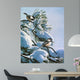 Snow Pine Chickadees Wall Decal