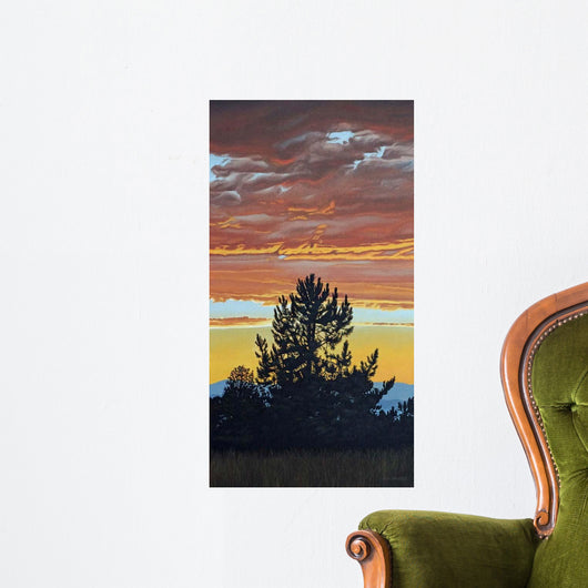 Evening Pine Wall Decal
