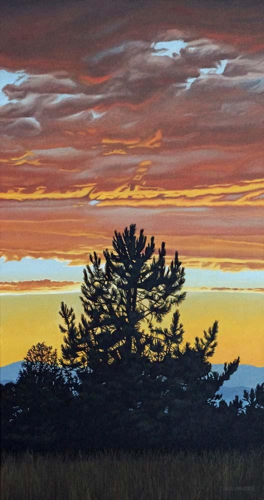 Evening Pine Wall Decal