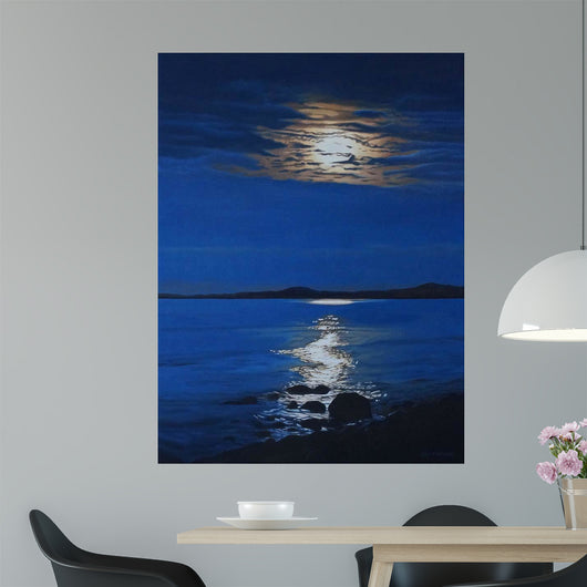Moonlit Shore Wall Decal