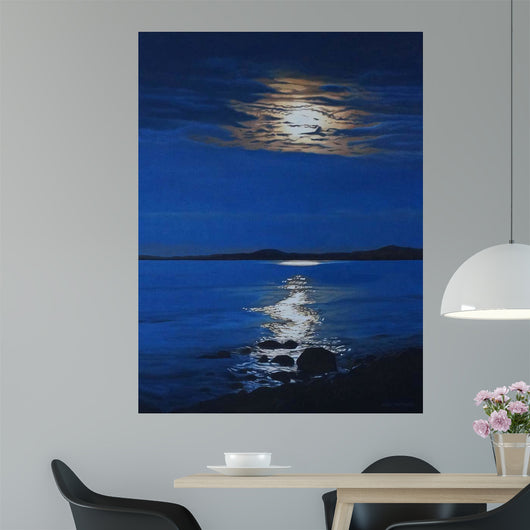 Moonlit Shore Wall Decal
