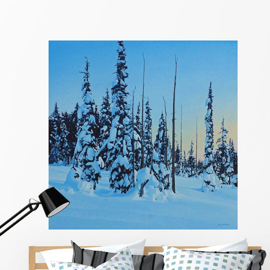 Snowy Forest Wall Decal