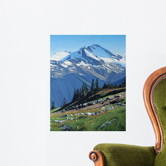 Summer Mountain Wall Decal