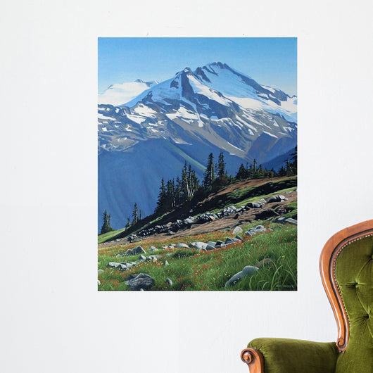 Summer Mountain Wall Decal