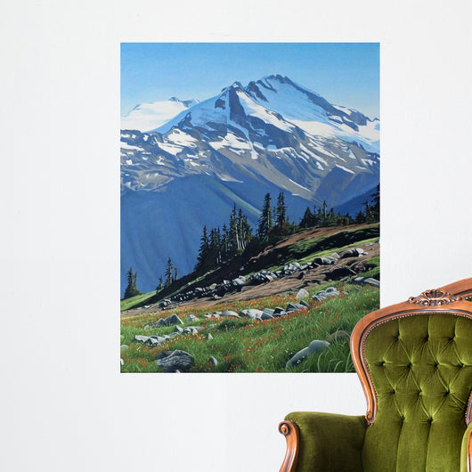 Summer Mountain Wall Decal