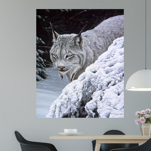 Behind Hemlock Lynx Wall Decal