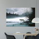 Spring Mist Gray Wolf Wall Mural