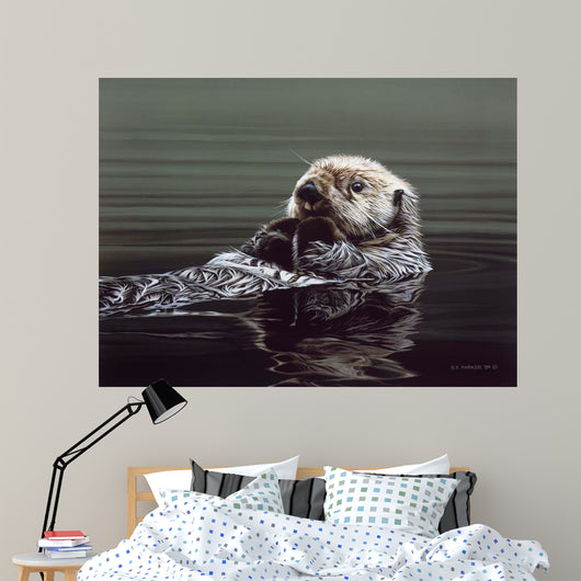 Just Resting Sea Otter Wall Decal