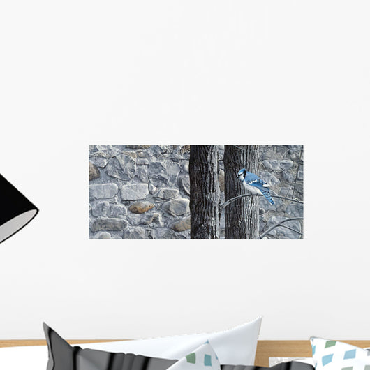 Autumn Blue Jay Wall Decal