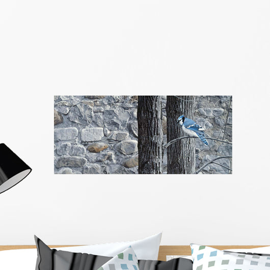 Autumn Blue Jay Wall Decal