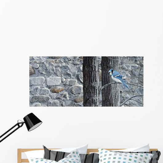 Autumn Blue Jay Wall Decal