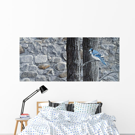Autumn Blue Jay Wall Decal