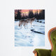 Wolves Sunset Wall Decal