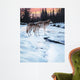 Wolves Sunset Wall Decal