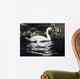 Mute Swan and Lily Wall Decal