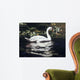 Mute Swan and Lily Wall Decal