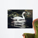 Mute Swan and Lily Wall Decal